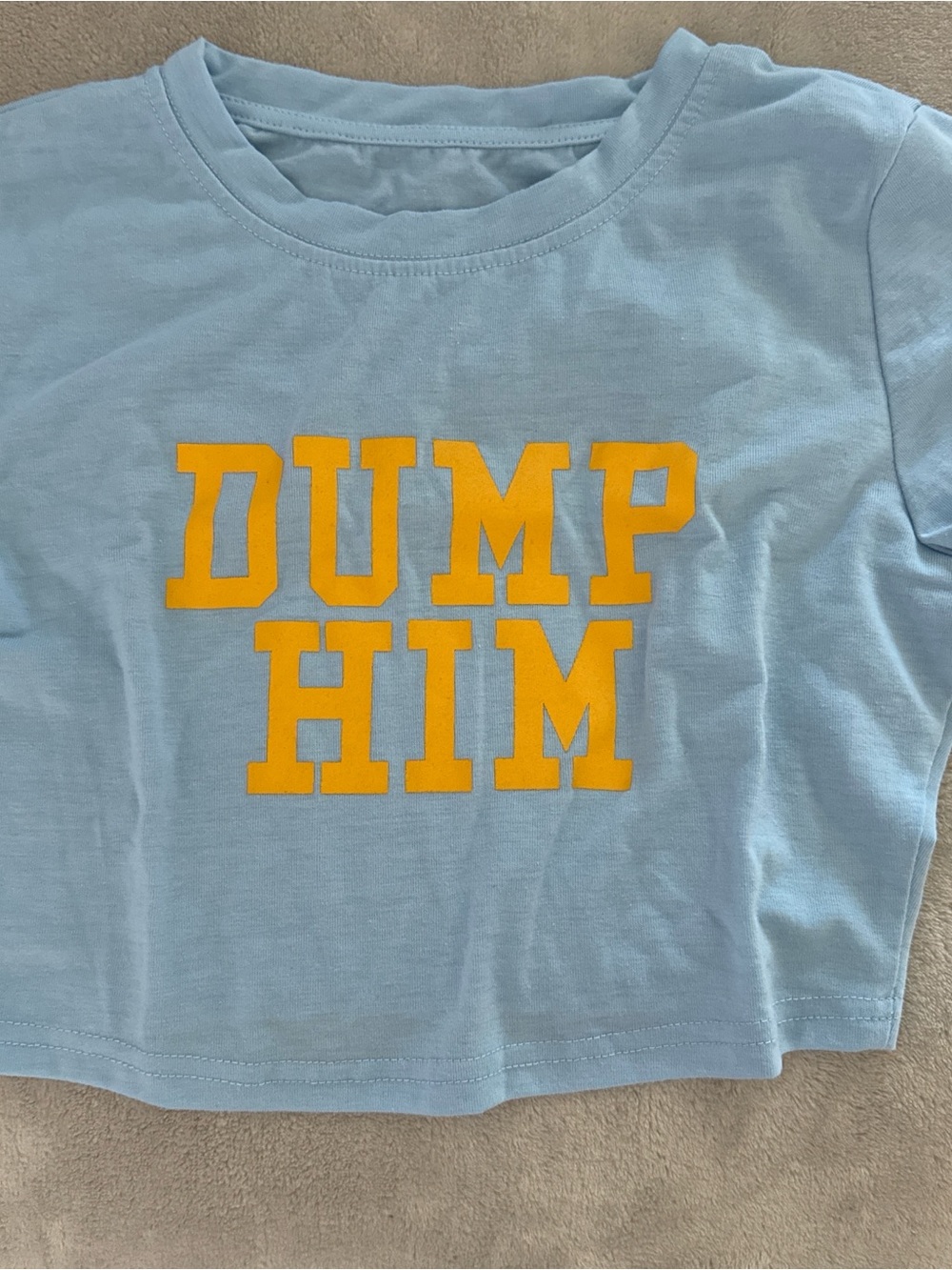 Dump Him crop top
